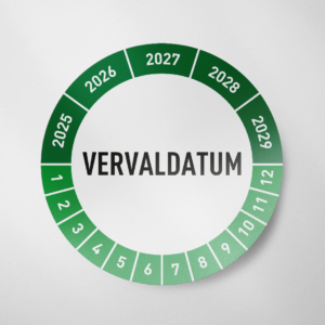 Vervaldatum- Keuringssticker- 2025 - Groen