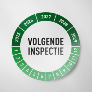 Volgende Inspectie - Keuringssticker - 2025 - Groen