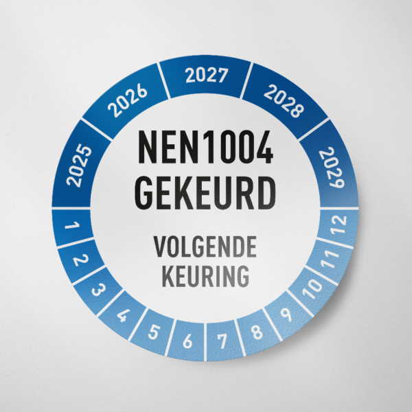 NEN1004- Keuringssticker- 2025- Blauw