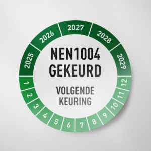 NEN1004- Keuringssticker- 2025- Groen