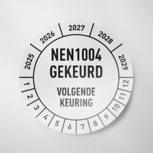 NEN1004- Keuringssticker- 2025- Wit