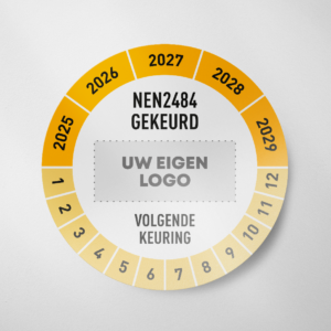 NEN2484- Logo- Keuringssticker- 2025- Geel