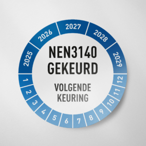 NEN3140- Keuringssticker- 2025- Blauw