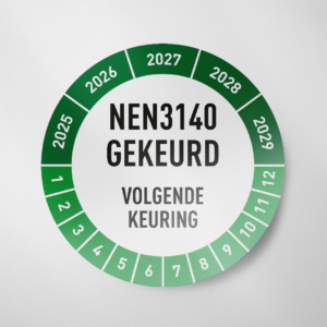 NEN3140- Keuringssticker- 2025- Groen