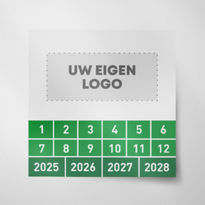 Keuringssticker- blanco - 2025 - Groen