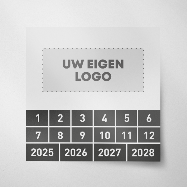 Keuringssticker- blanco - 2025 - Zwart